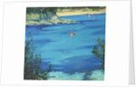 Salcombe, Moored Yacht, Southsands, 2000 by Jennifer Wright