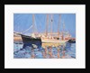 Moored Sailing Ships, Skagen, Denmark, 1999 by Jennifer Wright