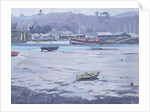 Salcombe - Grey Day - Fisherman's Quay by Jennifer Wright