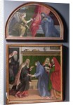The Annunciation and The Visitation, two paintings constituting an altarpiece, 1530-35 by Lorenzo Lotto
