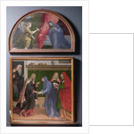 The Annunciation and The Visitation, two paintings constituting an altarpiece, 1530-35 by Lorenzo Lotto