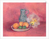 Still life of fruit and jug by Joyce Haddon