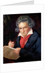 Ludwig van Beethoven Composing his 'Missa Solemnis' by Joseph Carl Stieler (after)