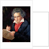 Ludwig van Beethoven Composing his 'Missa Solemnis' by Joseph Carl Stieler (after)