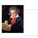 Ludwig van Beethoven Composing his 'Missa Solemnis' by Joseph Carl Stieler (after)