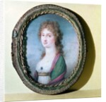 Portrait miniature of Countess Marie Erdody by German School