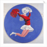 Cheerleader Tondo, 2001 by Joe Heaps Nelson