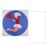 Cheerleader Tondo, 2001 by Joe Heaps Nelson