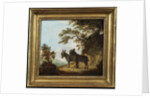 Two Donkeys in a Landscape by Benjamin Zobel