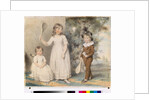 The children of Frederick and Ellen Ray of Abingdon, Berkshire, in a landscape, 1795 by John Downman