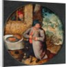 Flemish Proverb: Gluttony by Pieter the Younger Brueghel