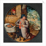 Flemish Proverb: Gluttony by Pieter the Younger Brueghel