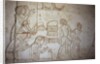 Relief depicting scribes at work by Egyptian 18th Dynasty
