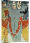 Horemheb and Anubis by Egyptian 18th Dynasty