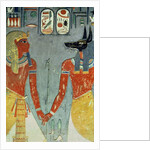 Horemheb and Anubis by Egyptian 18th Dynasty