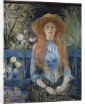 Young girl in a park, 19th century by Berthe Morisot