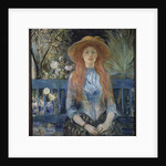 Young girl in a park, 19th century by Berthe Morisot