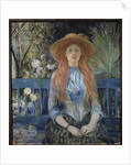 Young girl in a park, 19th century by Berthe Morisot