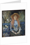 Young girl in a park, 19th century by Berthe Morisot