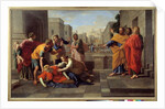 Saphira's death, 17th century by Nicolas Poussin