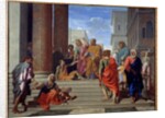 Saint Peter and Saint John waging the lame, 1655 by Nicolas Poussin