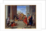 Saint Peter and Saint John waging the lame, 1655 by Nicolas Poussin