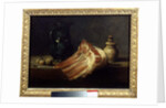 Kitchen table and utensils with a sheep square, 1740 by Jean-Baptiste Simeon Chardin