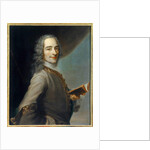 Portrait of Voltaire holding a copy of “La Henriade”, 1736 by Maurice Quentin de la Tour