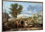 Autumn or the bunch of grapes brought back from the promised land, 1660 by Nicolas Poussin