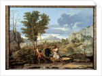 Autumn or the bunch of grapes brought back from the promised land, 1660 by Nicolas Poussin