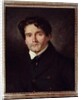 Portrait Of The Painter Louis Riesener, 1835 by Ferdinand Victor Eugene Delacroix