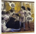 The Party Of The Patron Maison Close During A Party In Honor Of A Proxenete, 1879 by Edgar Degas