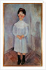 Little girl in blue, 1918 by Amedeo Modigliani