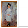 Little girl in blue, 1918 by Amedeo Modigliani