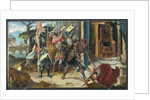 The Emperor Heraclius decapitating the king of Persians Chosroes by Jan de Beer