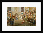 Reception of Louis 2 de Bourbon Conde said the Grand Conde by King Louis 14 a Versailles in 1674, 1878 by Jean Leon Gerome