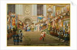 Reception of Louis 2 de Bourbon Conde said the Grand Conde by King Louis 14 a Versailles in 1674, 1878 by Jean Leon Gerome