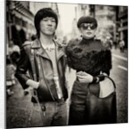 Tokyo street scene, couple in Ginza, Japan by Jon Nicholson