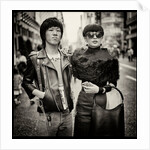 Tokyo street scene, couple in Ginza, Japan by Jon Nicholson