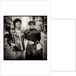 Tokyo street scene, couple in Ginza, Japan by Jon Nicholson