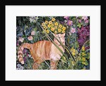Cat and Long Grass, 1996 by Hilary Jones