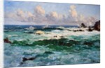 Ouessant, Rising sea between the semaphore and the trumpet, 1885 by Emmanuel Lansyer