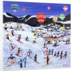 Ballooning over the piste, 1995 by Judy Joel