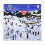 Ballooning over the piste, 1995 by Judy Joel