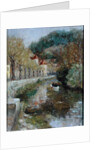 Canal at Noyers, Burgundy, 2002 by Karen Armitage