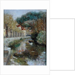 Canal at Noyers, Burgundy, 2002 by Karen Armitage