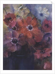 Caen Anemones in a Blue Jug by Karen Armitage