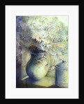 Asters - Snowsprite in jug on window sill by Karen Armitage