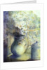 Asters - Snowsprite in jug on window sill by Karen Armitage