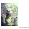 Asters - Snowsprite in jug on window sill by Karen Armitage